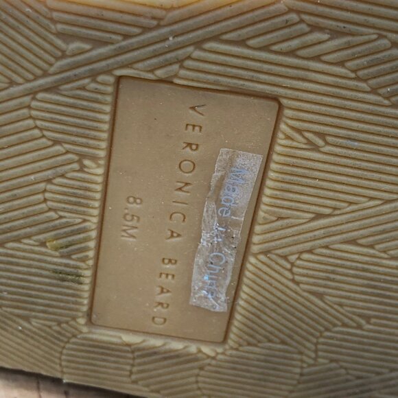 Veronica Beard Pink and Tan Wedge Sandals - Picture 12 of 12